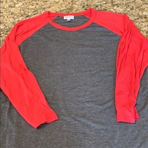 5/$20 Lularoe Medium Grey/Red
